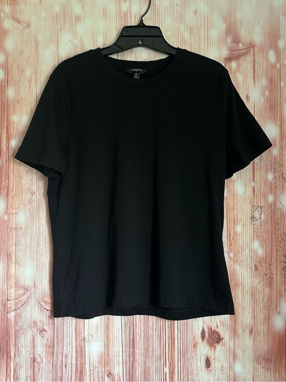 Banana Republic Factory Black Premium Cotton Short Sleeve T Shirt Size M